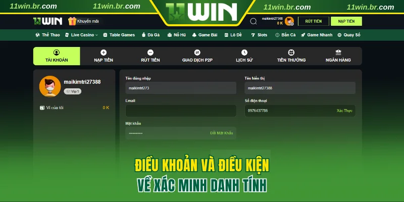 Điều khoản và điều kiện 1 Các điều khoản và điều kiện về xác minh danh tính