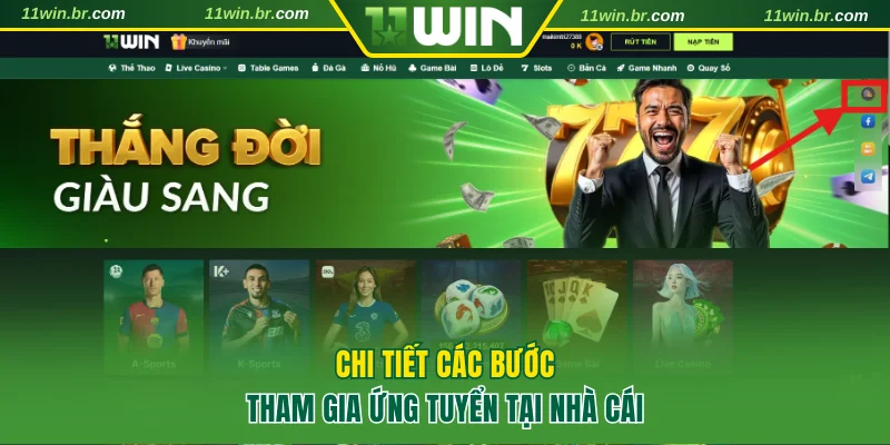 Chi tiết các bước tham gia ứng tuyển tại nhà cái