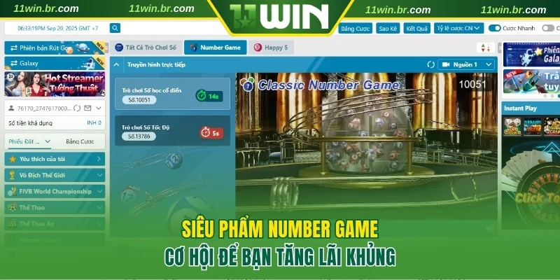 Number Game giúp bạn tăng lãi khủng